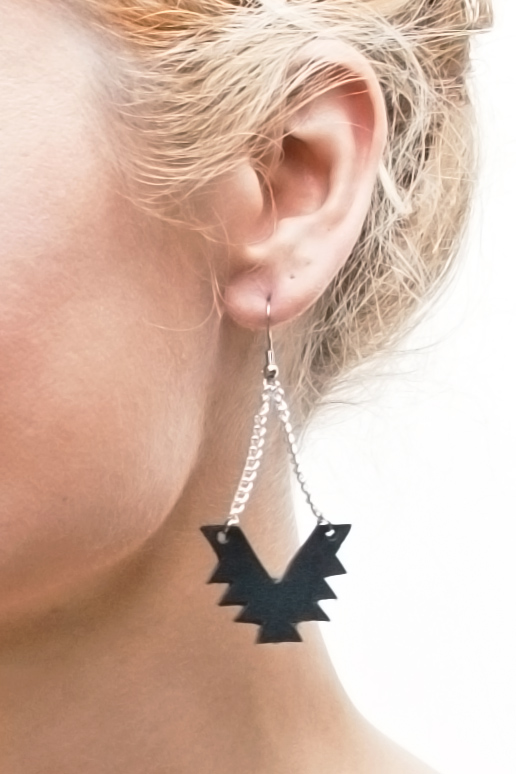 leather earring