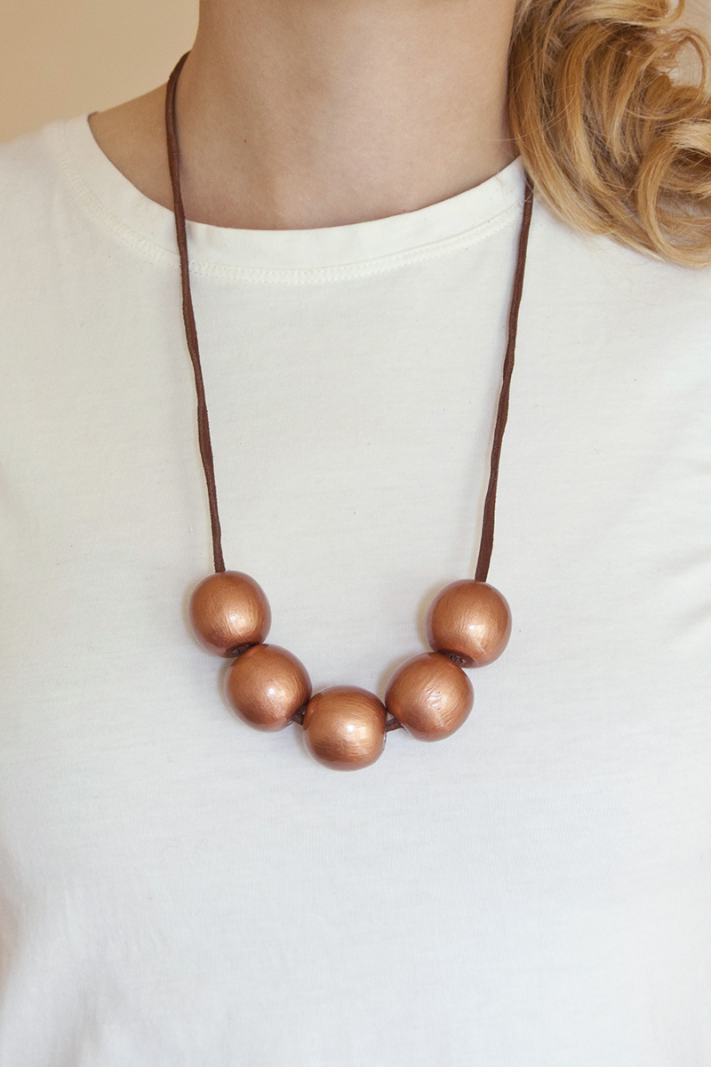 Make A Copper Bead Necklace Diy In Pdx