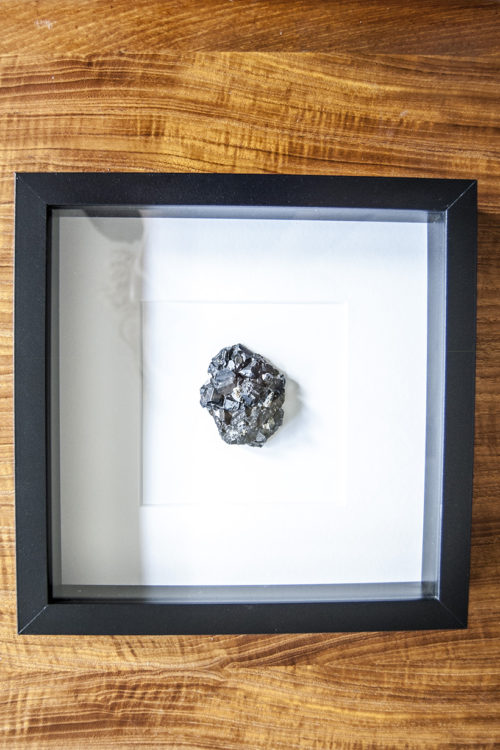Easy DIY art: Frame and hang a pretty crystal or geode