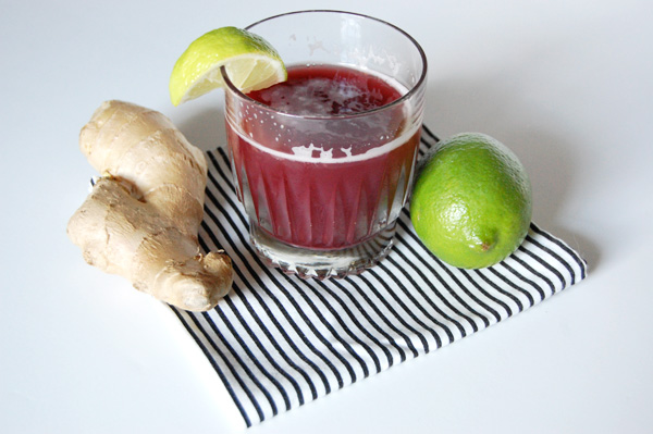 ginger lime pomegranate cocktail recipe