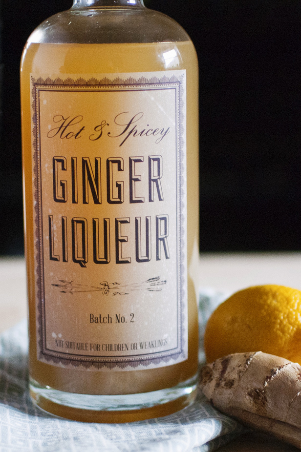 DIY ginger liqueur recipe