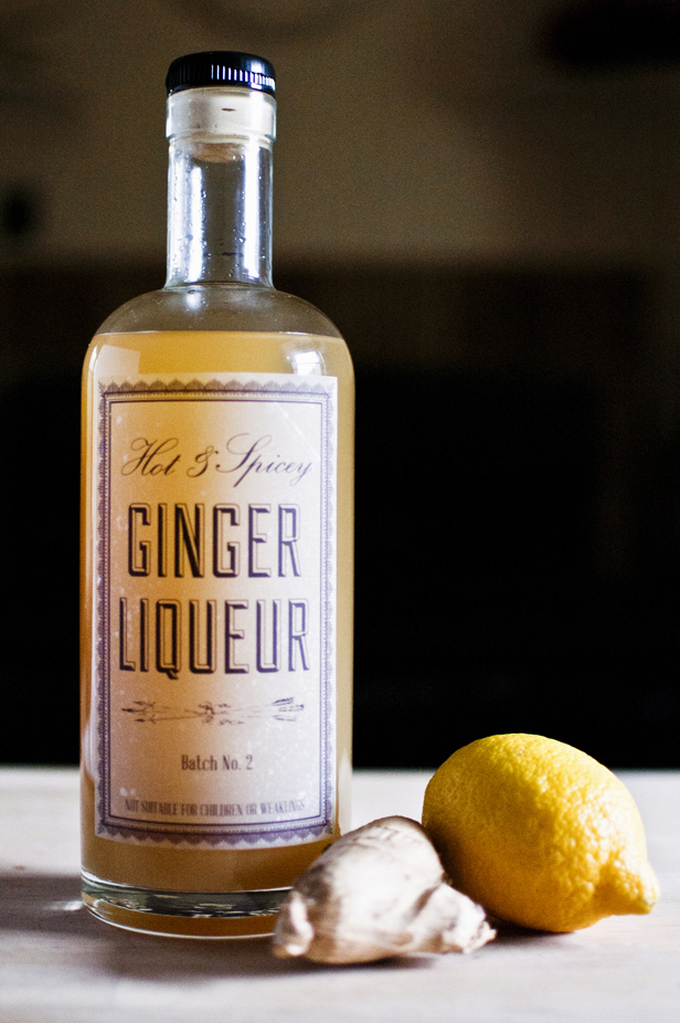 DIY ginger liqueur recipe
