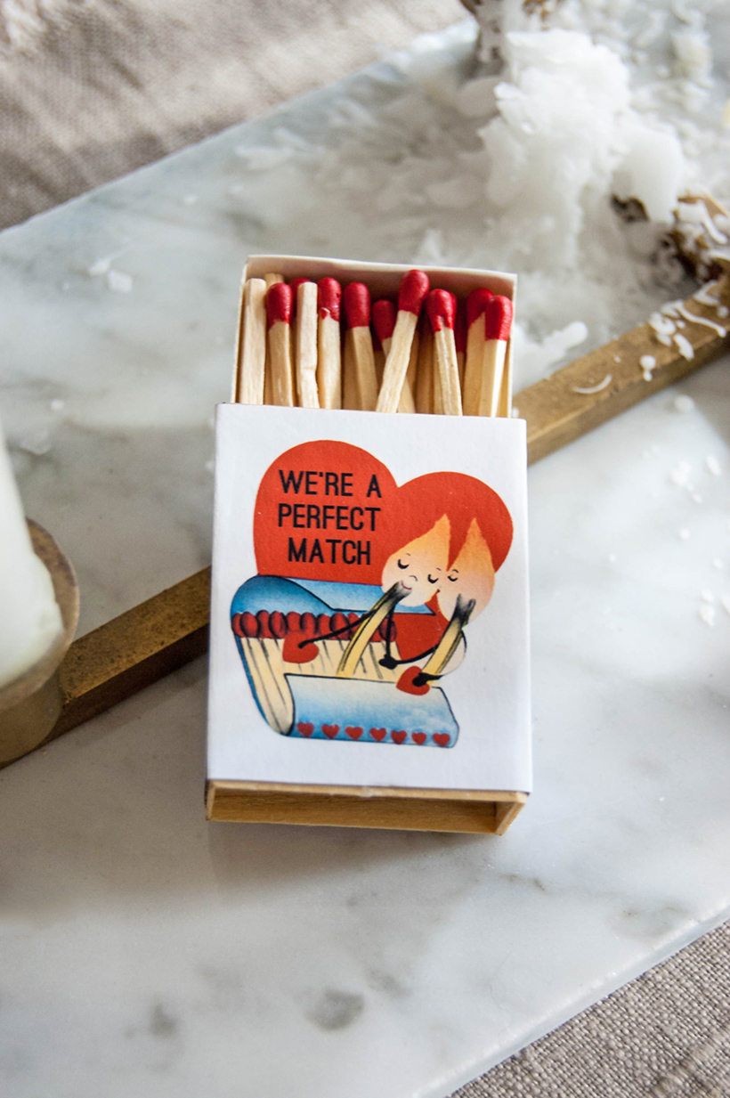Valentine's Day match box