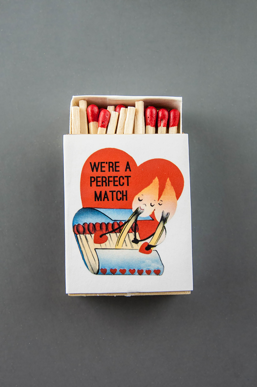 Valentine's Day matchbox