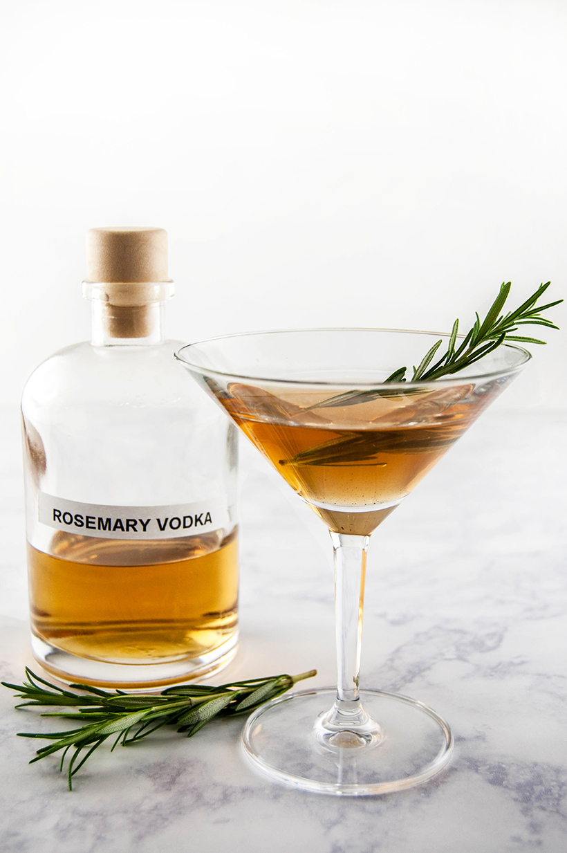 rosemary-infused vodka martini recipe