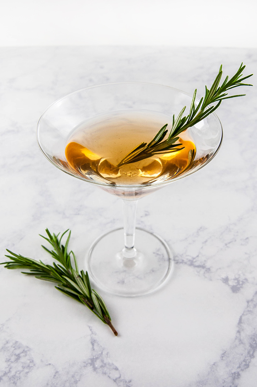 rosemary-infused vodka martini recipe