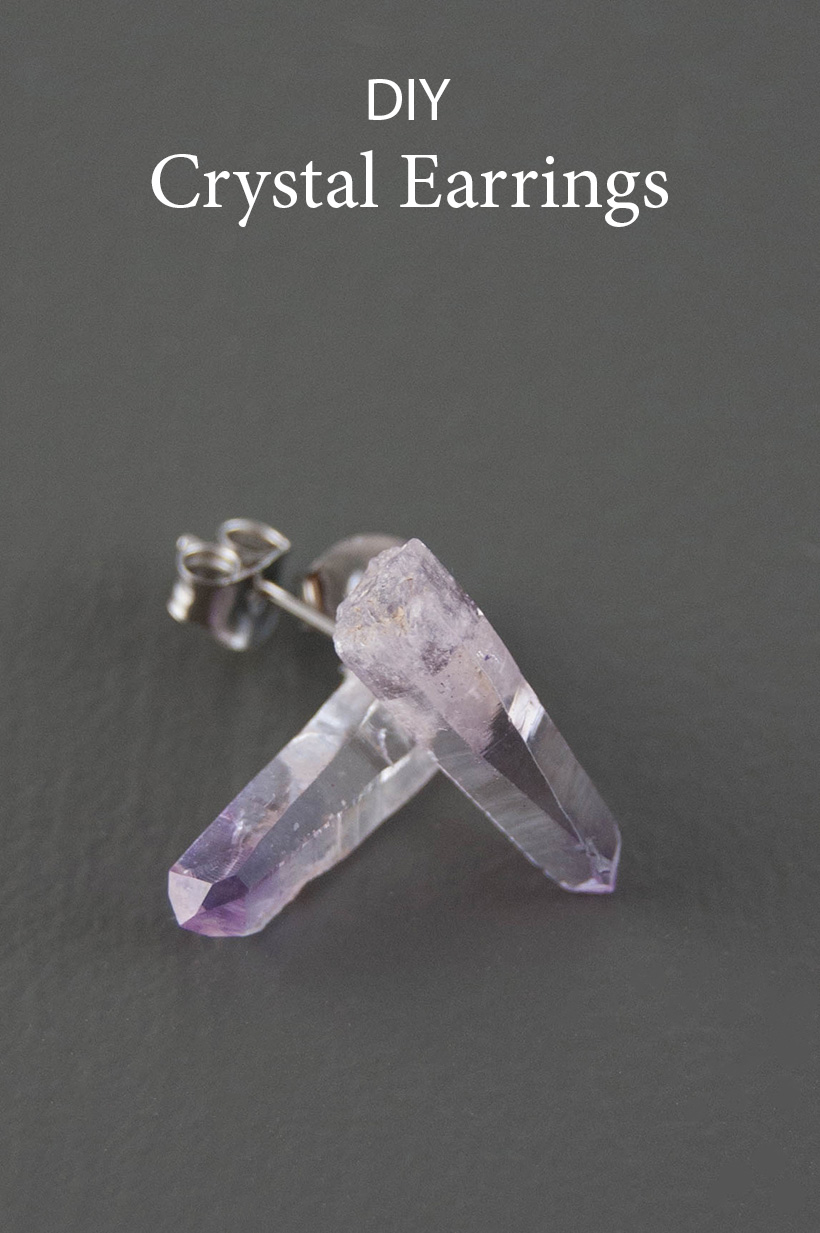 Easy DIY crystal earrings