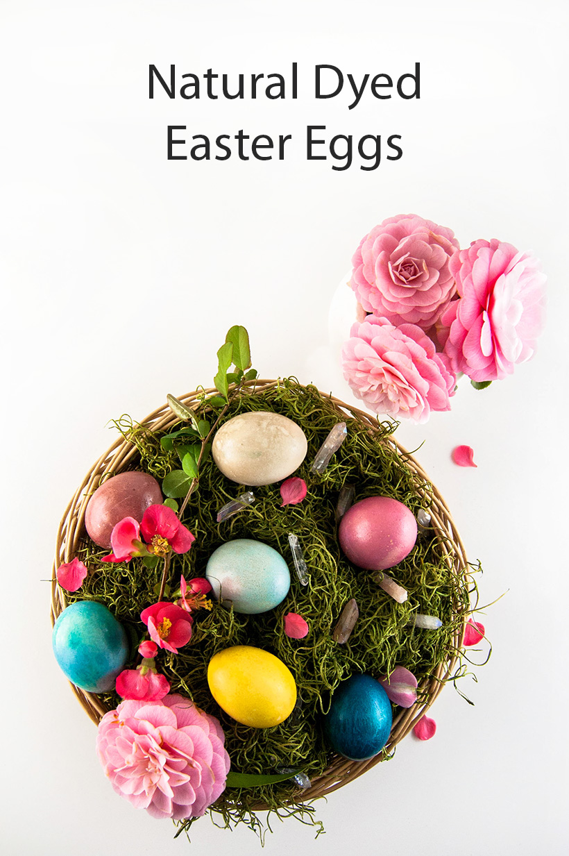 easter eggs with natural dyes