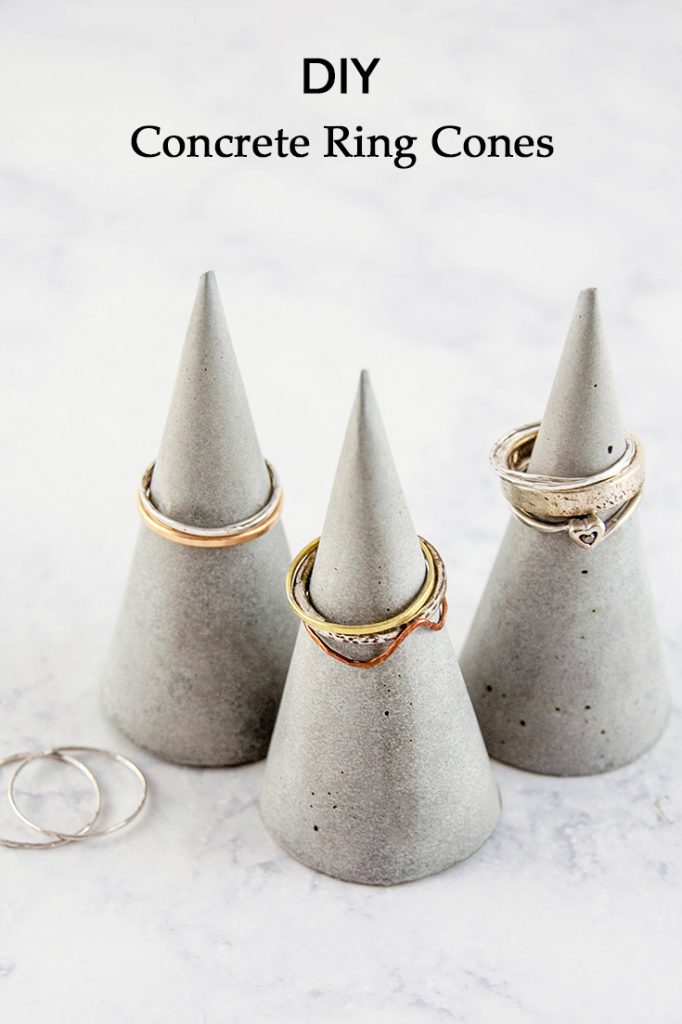 Make concrete DIY ring cones