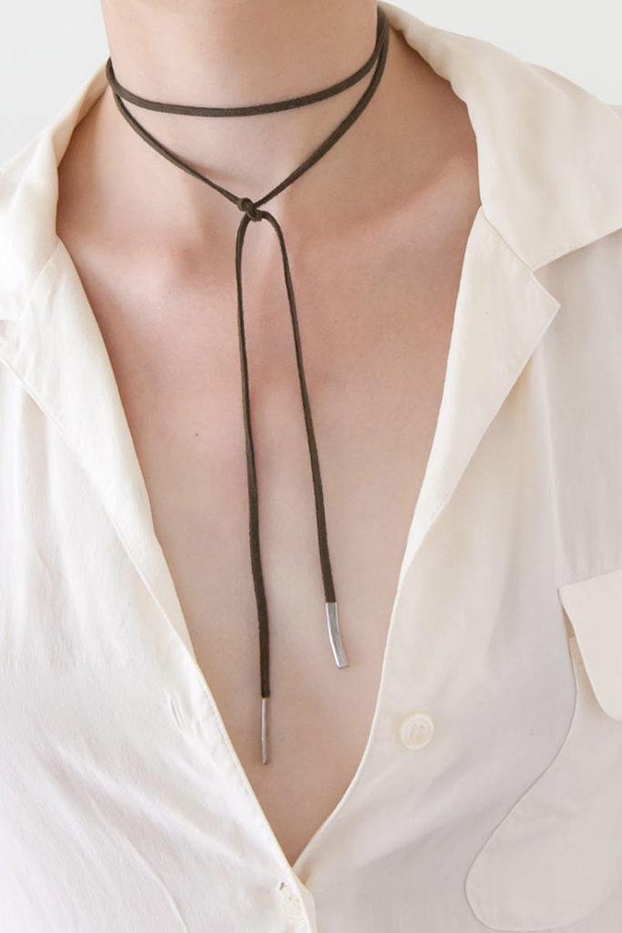 DIY bolo wrap necklace