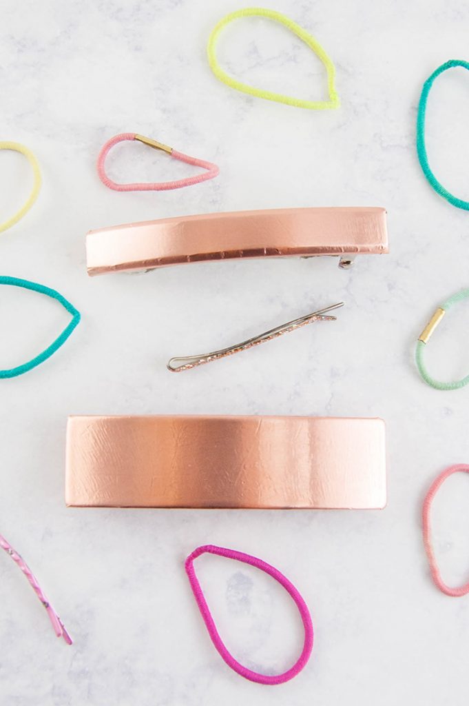 Make an easy DIY copper hair clip/barrette