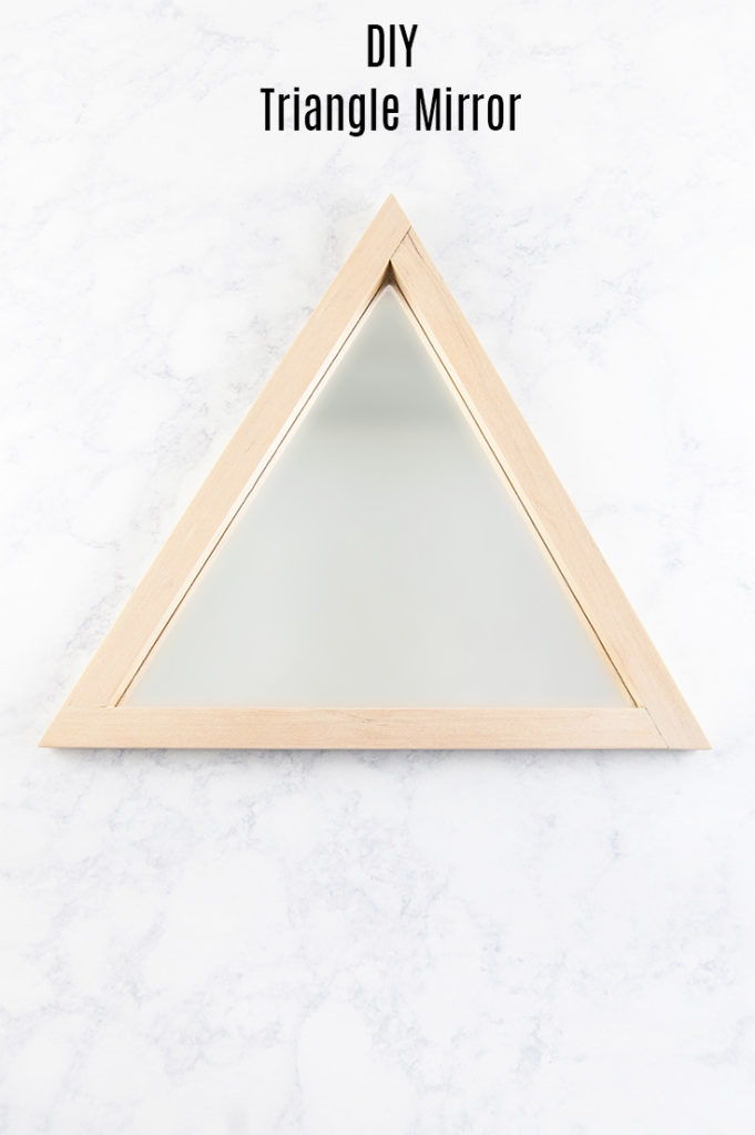 Make a DIY Triangle Mirror - How to cut the mirror and the wood, then assemble it into a cool triangle mirror.