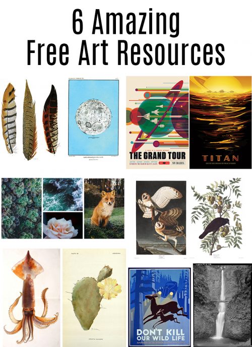 Free Art Resources: Sites with amazing free art of all styles that you can print yourself.