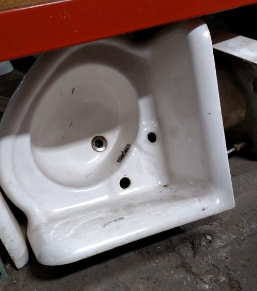 vintage corner sink