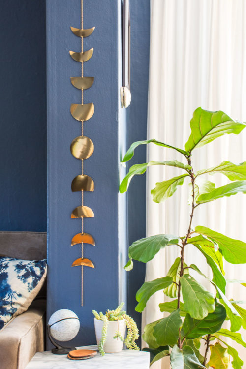 Easy Metal DIY Moon Phases Wall Hanging