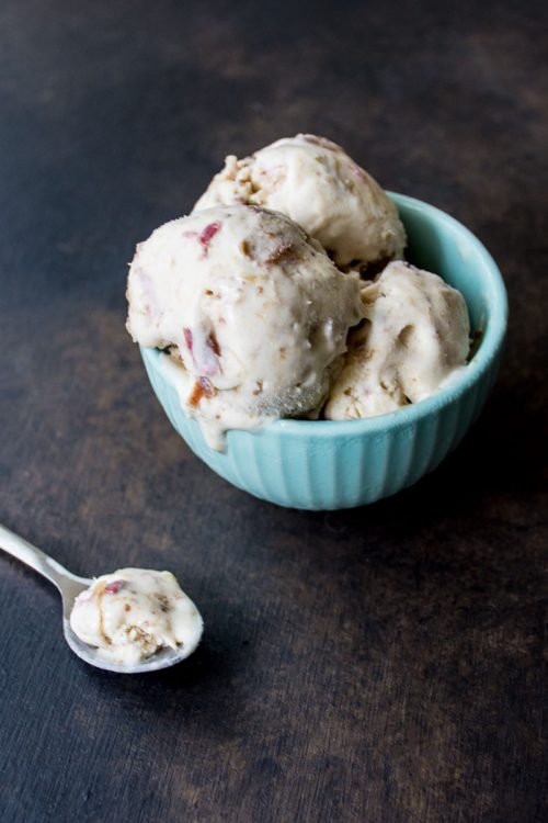 Rhubarb crumble ice cream recipe