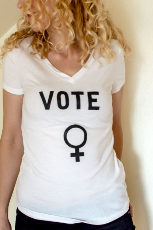 DIY Feminist Statement T-shirts