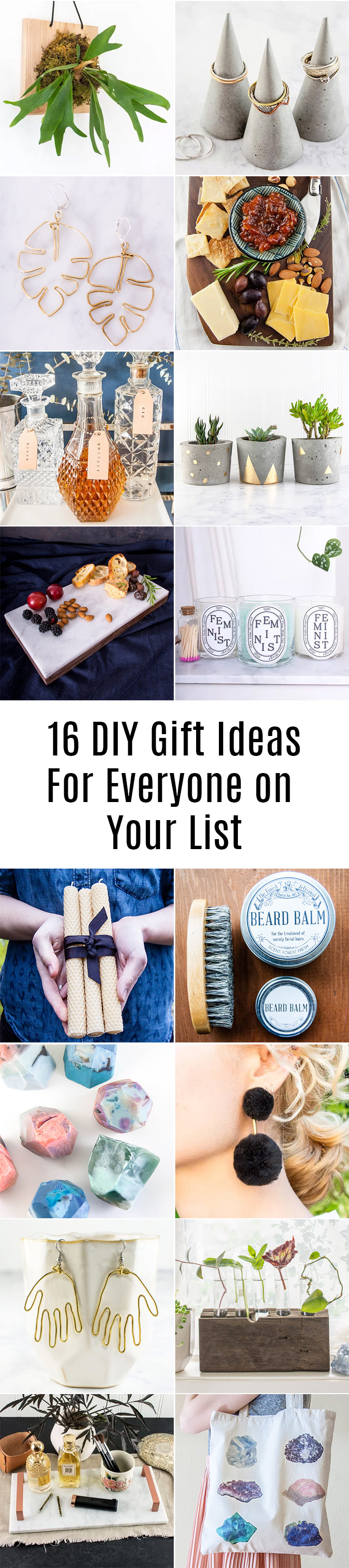 Want to DIY your gifts this year? Here are 16 tutorials for gifts you can make yourself. #DIY #GiftIdeas #christmas #holidays