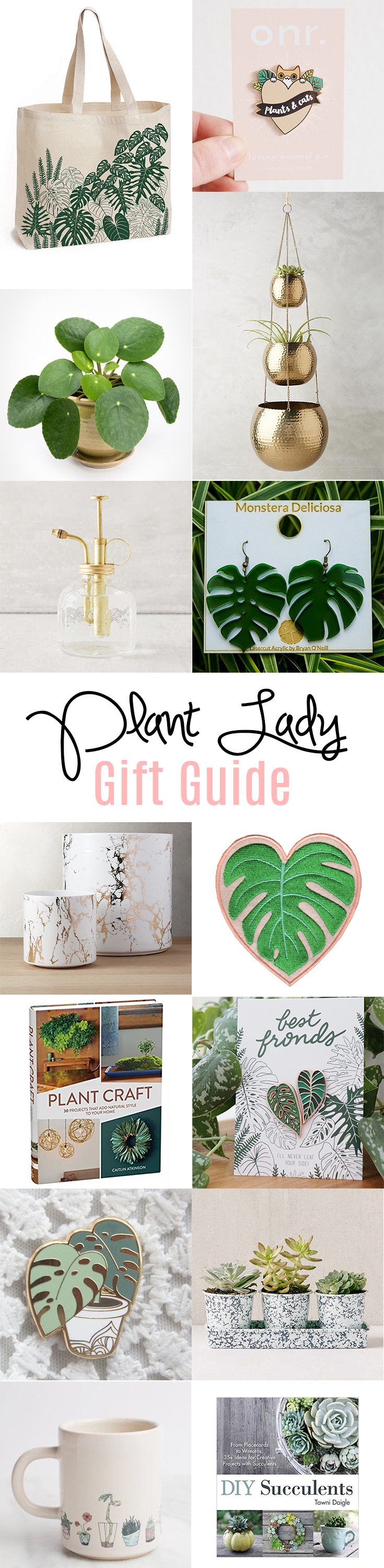 Gifts perfect for the plant lady in your life. #plants #gifts #plantlady #holidays #christmas
