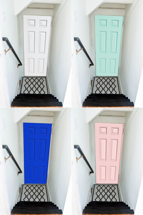 Choosing a door paint color