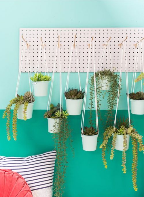 Pegboard planters from Oh Joy