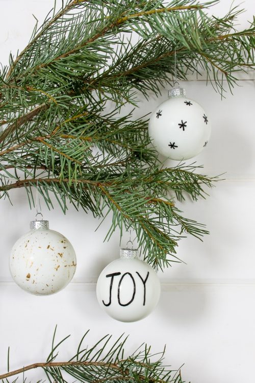 DIY, Scandinavian-inspired Christmas ornaments.
