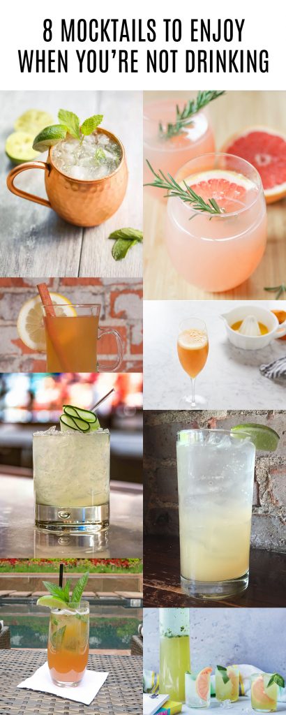 These non-alcoholic mocktails are great alternatives to cocktails for when you're taking a break from alcohol.